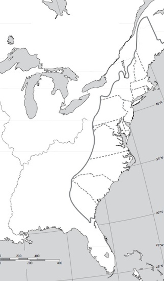 Blank Map Of The Thirteen Colonies Carinewbi